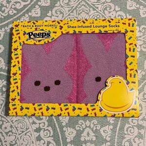 Bath & Body Works Peeps shea infused lounge socks NWT